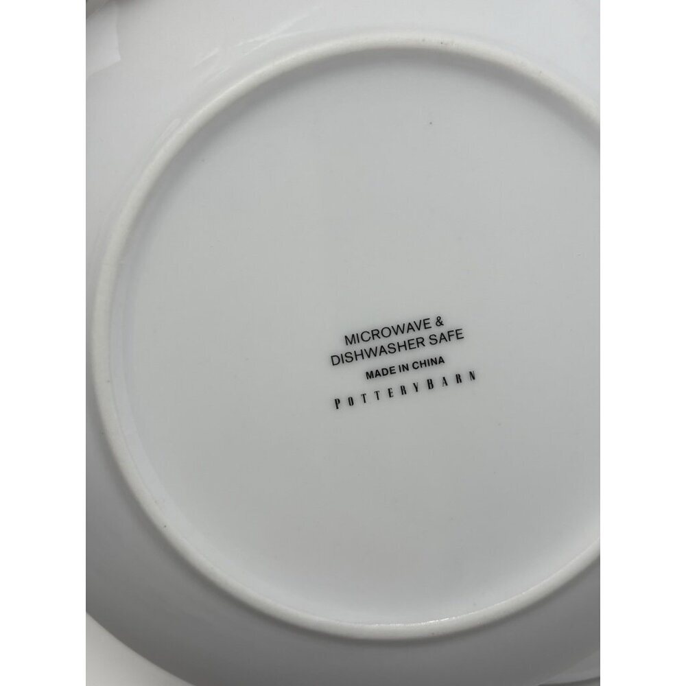 Pottery Barn Christmas CandyCane 7" Appetizer/Hors -d' Auvres Plates Set 4 NIB - Picture 6 of 9